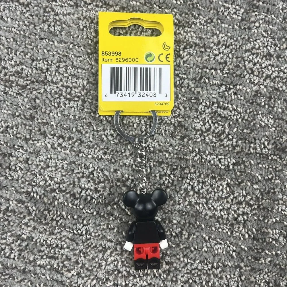 Lego X Disney Mickey Mouse MiniFigure Keychain Brand‎ New With Tag 2020 Decal